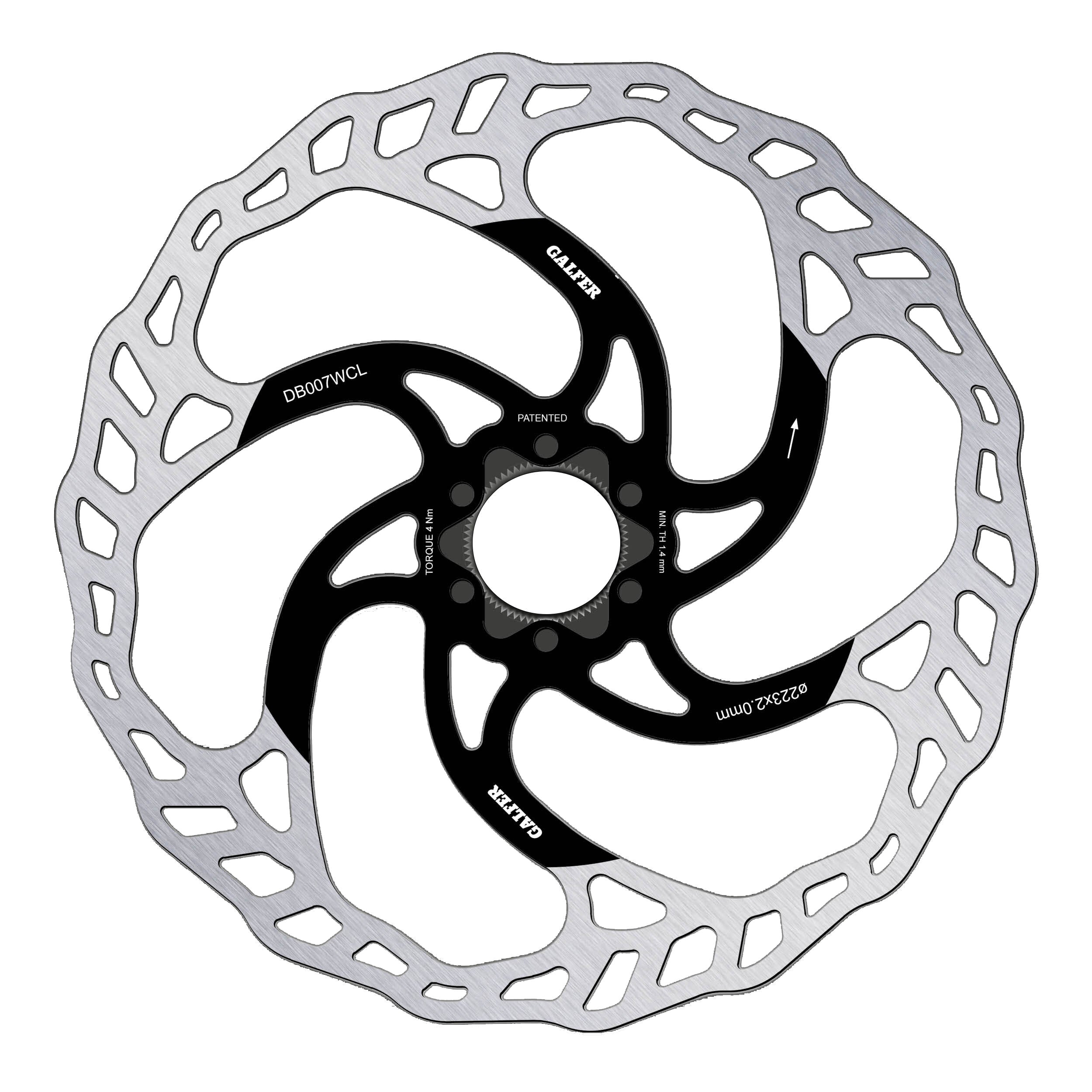 Galfer MTB Wave Centerlock 2,0 mm disc rotor