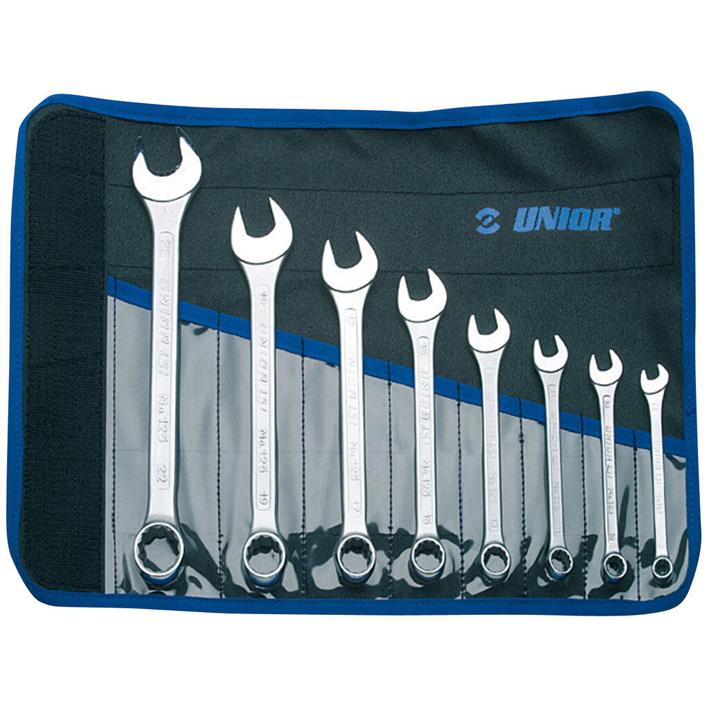 Unior 8 of combination and short wrenches  8-22 with bag