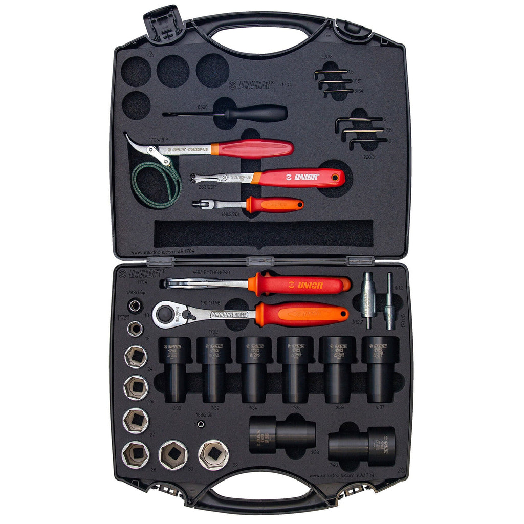 Unior Suspension Service Set 29 pcs professional toolbox