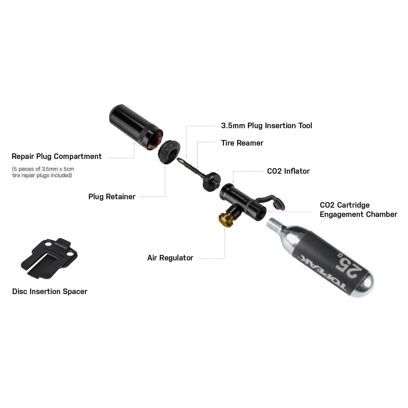 Topeak Tubi Master X tubeless tyre repair kit