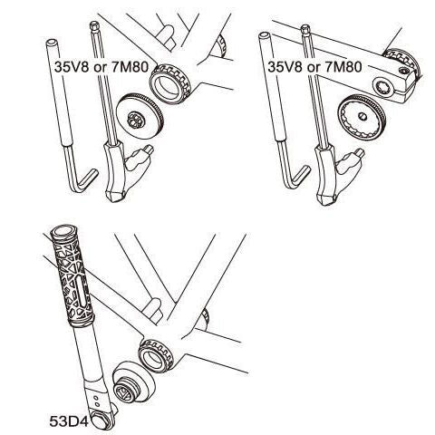 IceToolz bottom bracket tool for Shimano Hollowtech II