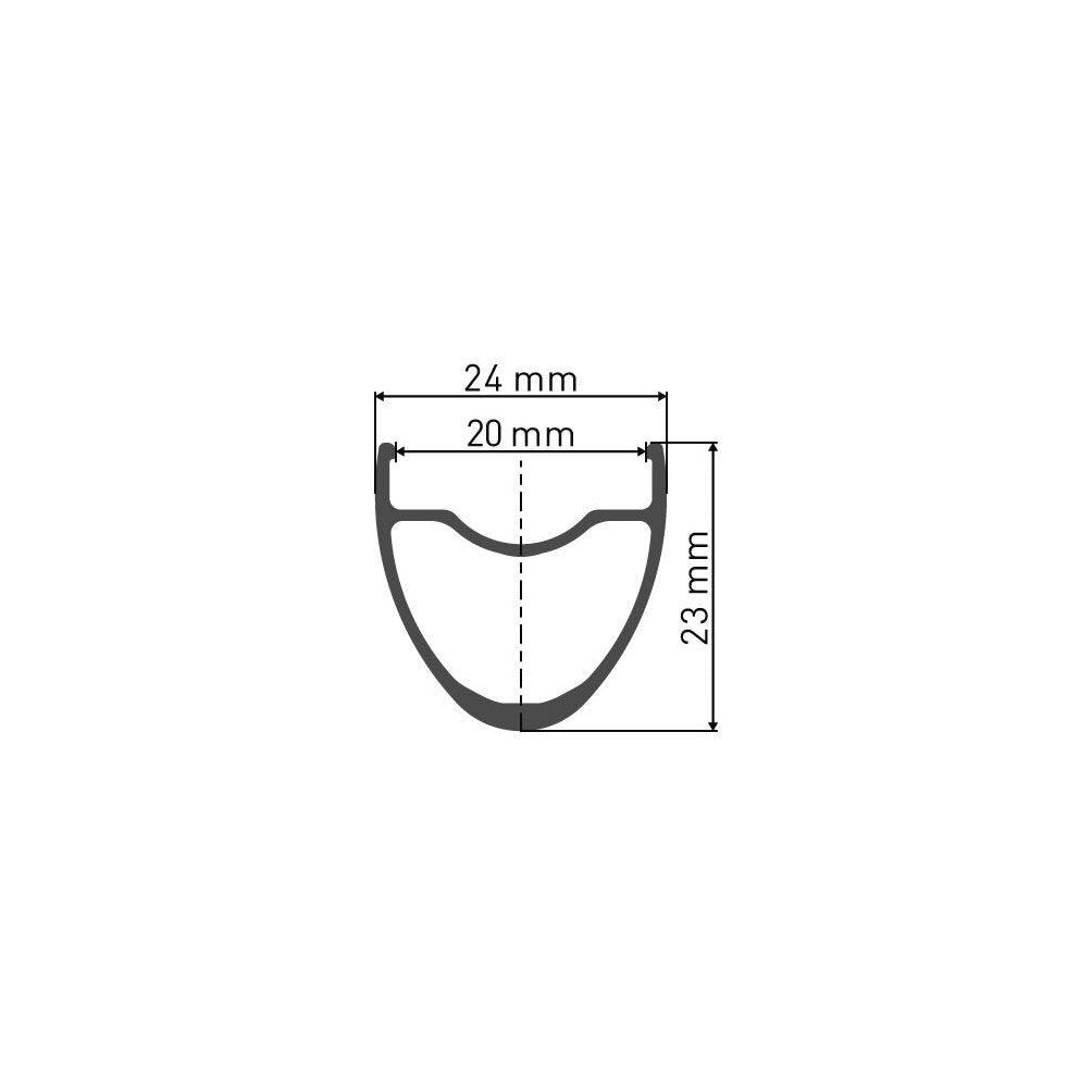 DT Swiss PR 1600 Spline 23 Disc front wheel