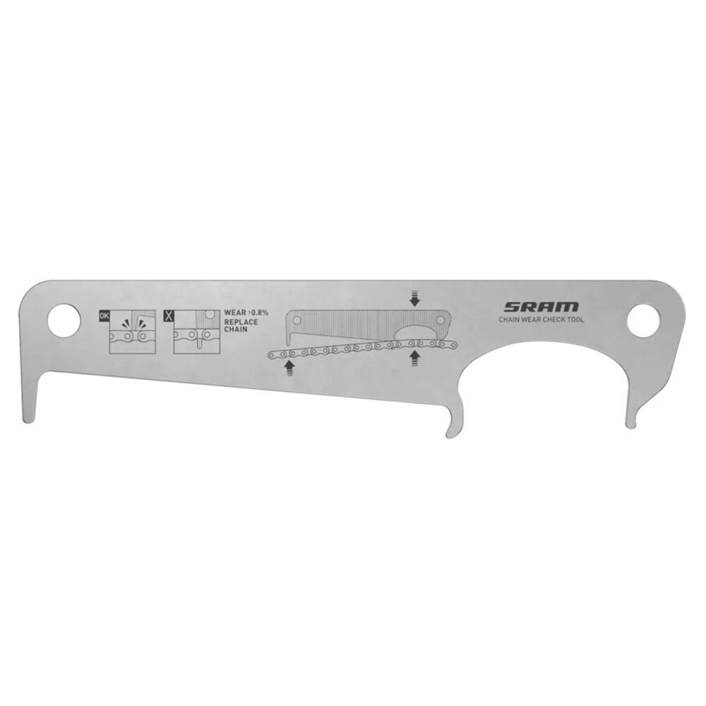 Sram chain wear indicator for flattop chains