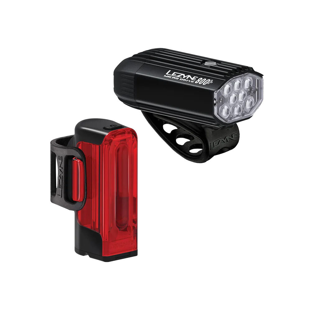 Lezyne Micro Drive 800+ lm + Strip Drive 300+ light kit