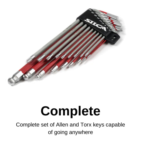Silca HX-TWO Travel Kit hex and torx wrenches