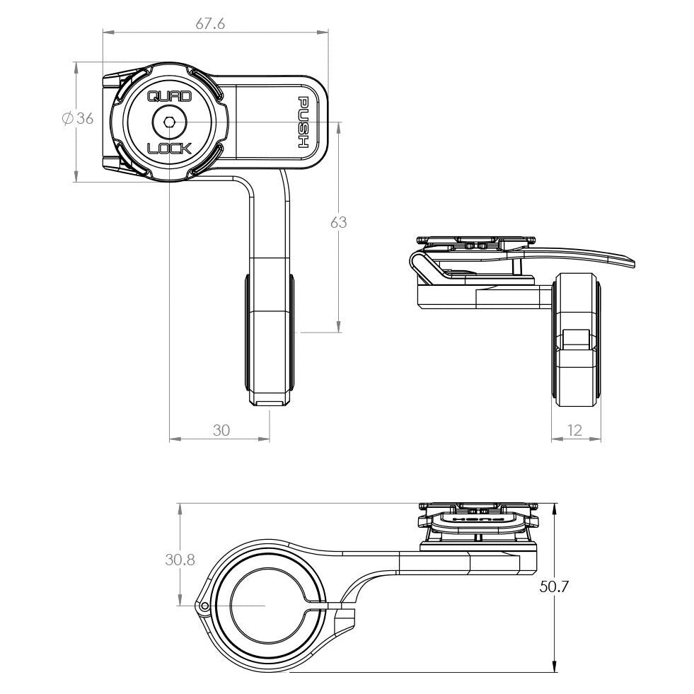 Quad Lock PRO out front mount