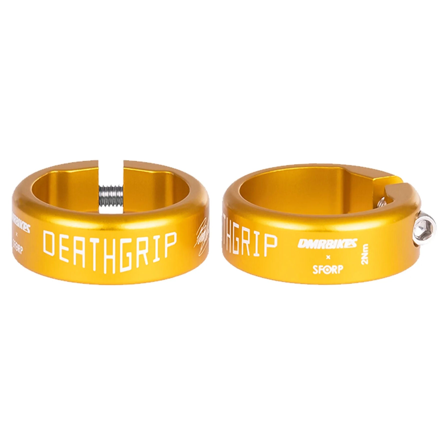 DMR Deathgrip grips clamp