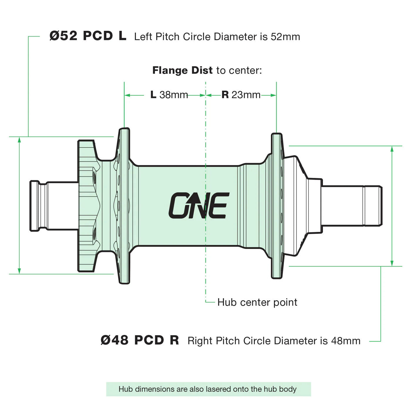 One Up 148x12 mm rear hub + Freehub