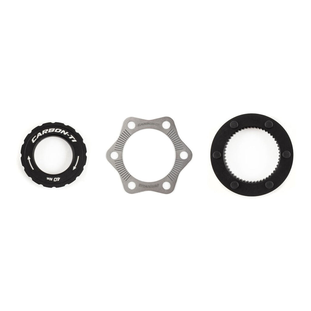 Carbon Ti X-Rotor Center Lock disc brake adapter