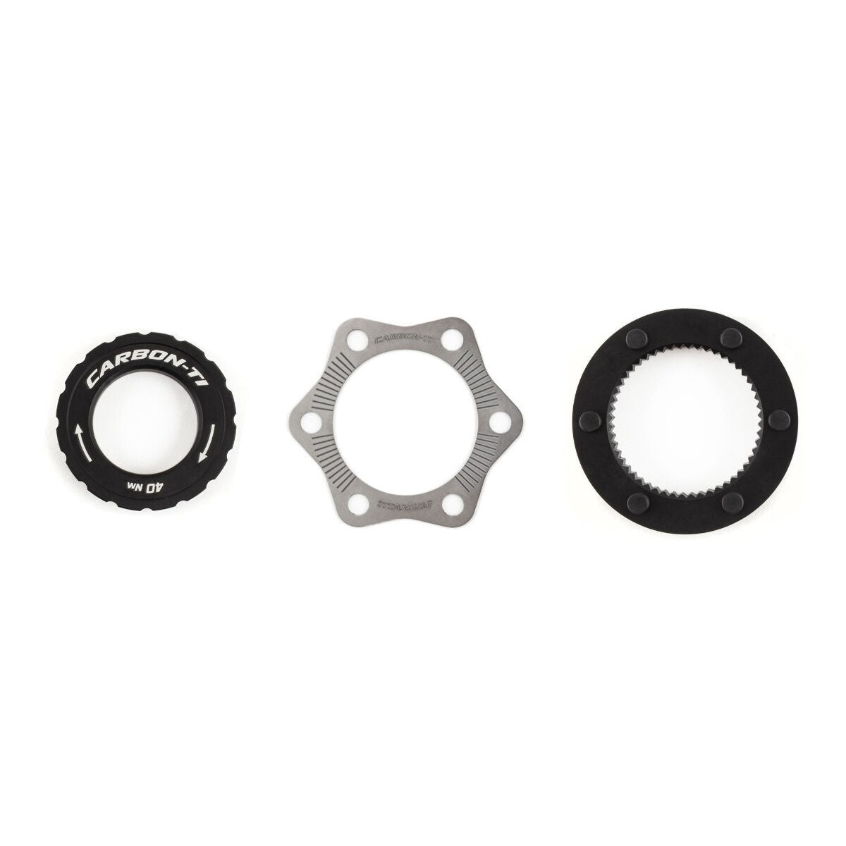 Carbon Ti X-Rotor Center Lock disc brake adapter