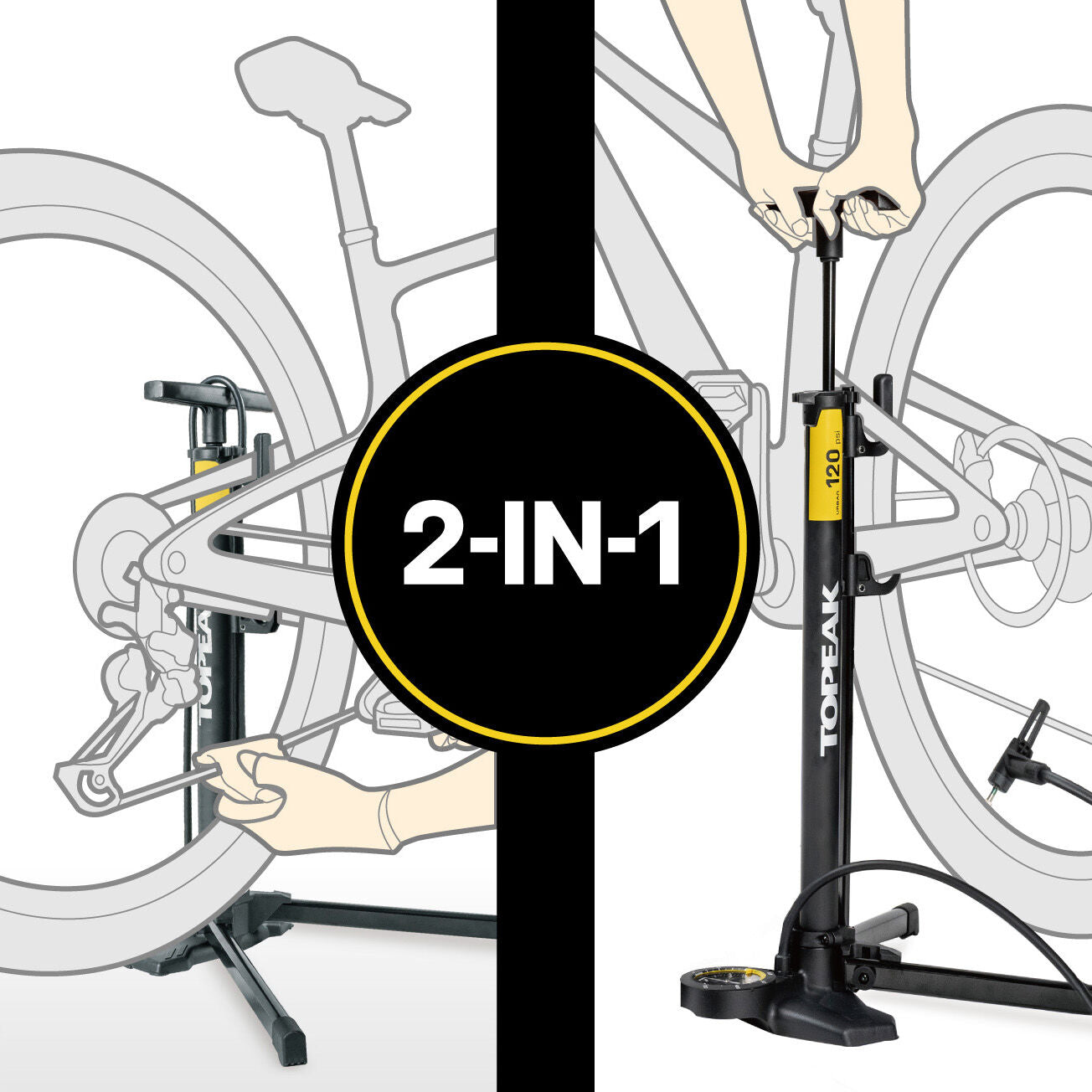 Topeak Transformer Urban Ex workstand pump