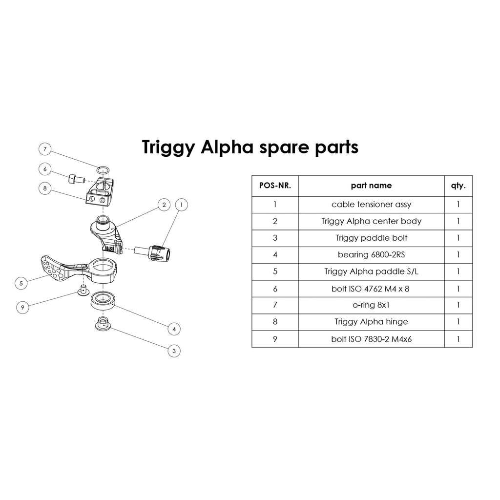 Bike Yoke Triggy Alpha Long seatpost remote lever