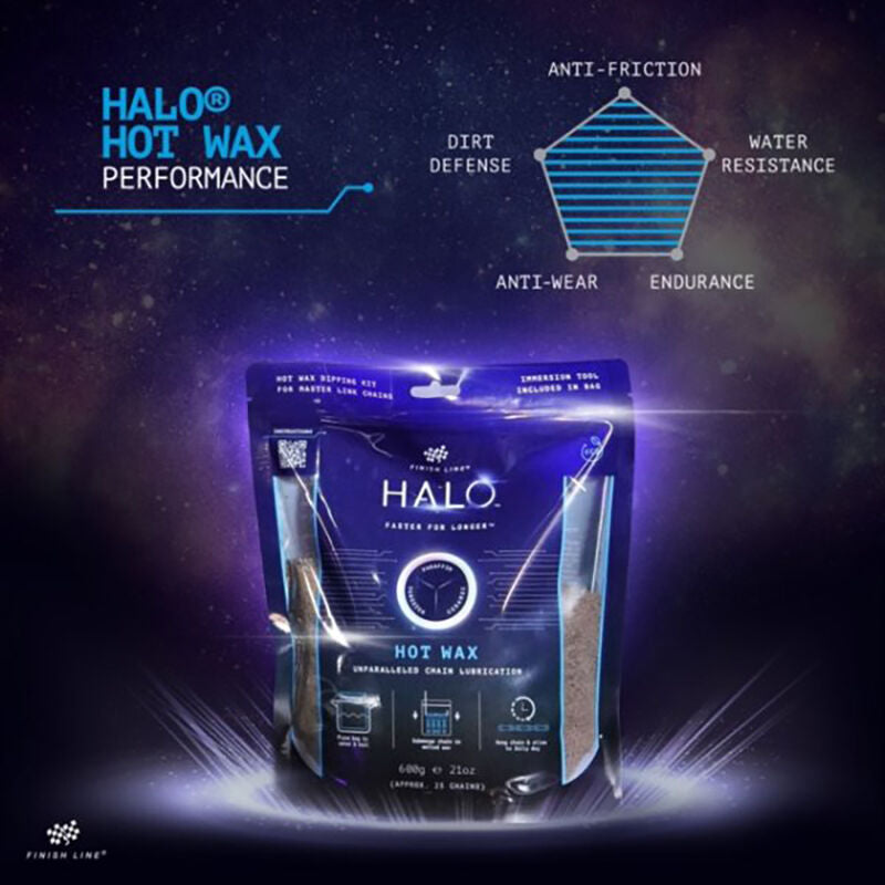 Halo Wax Finish Line granular ceramic bike lube