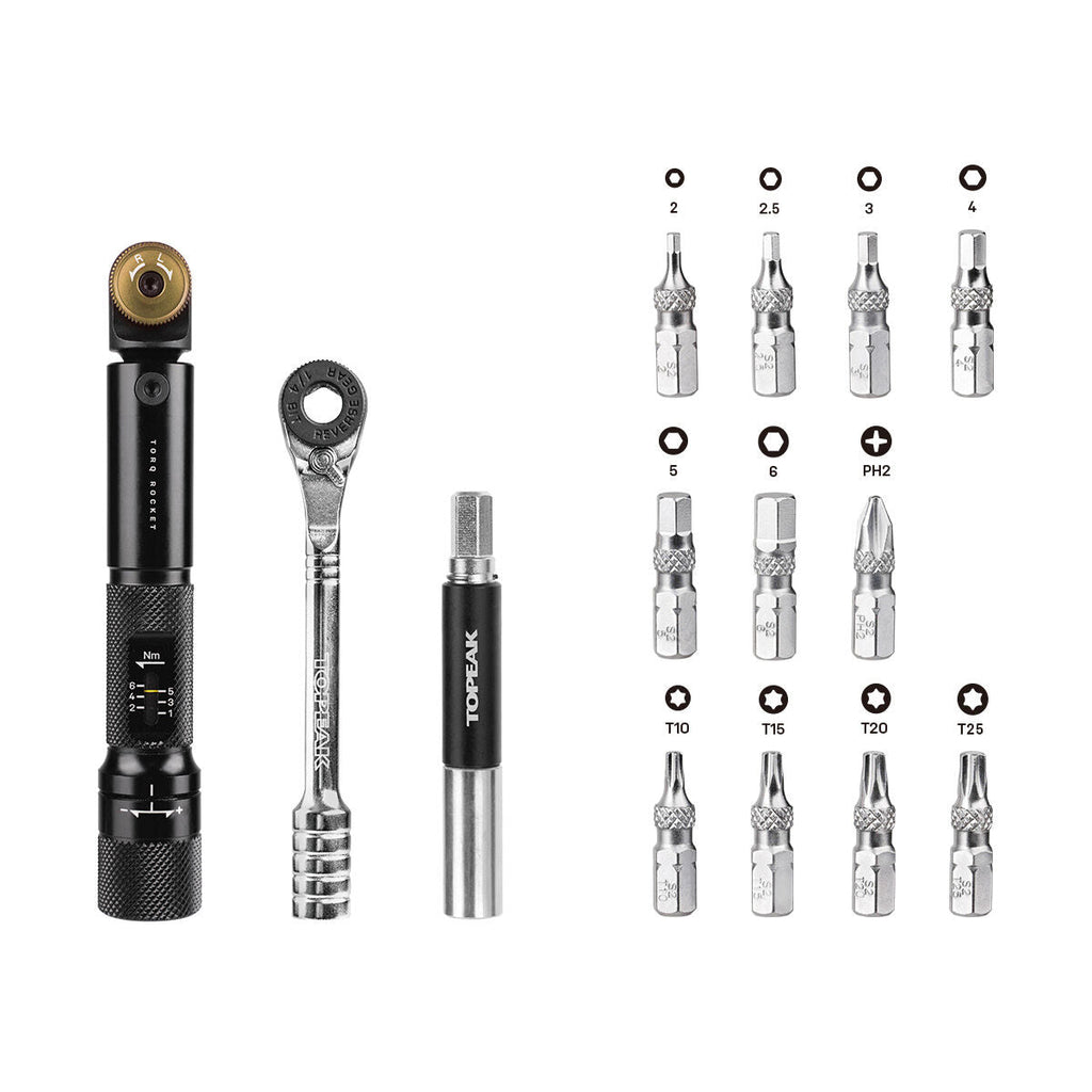 Topeak Torq Rocket Mini DX torque wrench with case