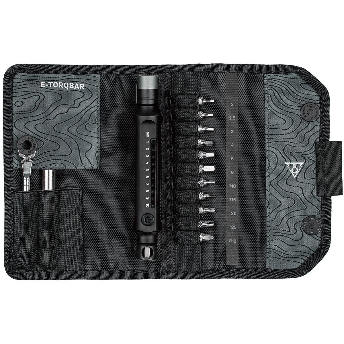 Topeak E-Torqbar torque wrench with case