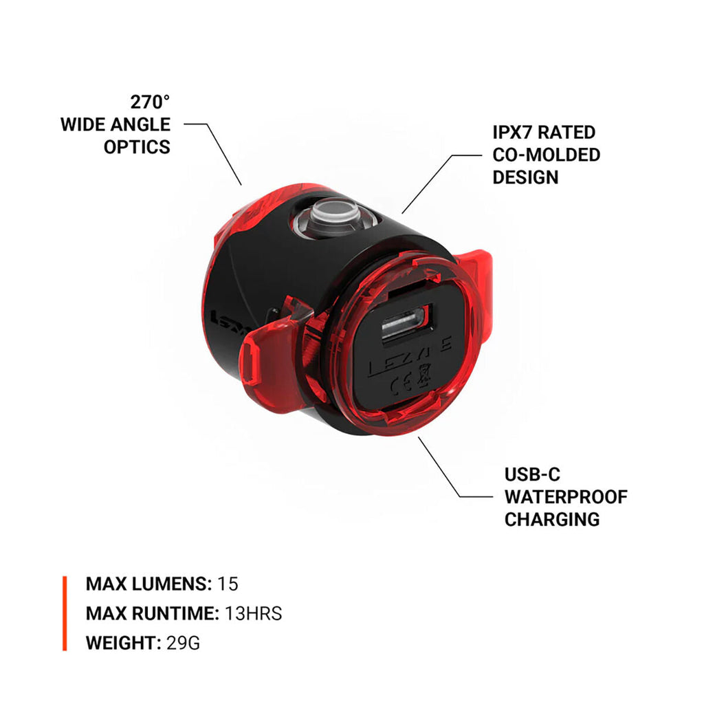 Lezyne Femto USB C Drive rear light
