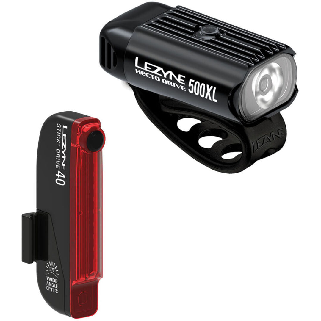 Lezyne Hecto Drive 500xl / Stick+ Drive Pair lights