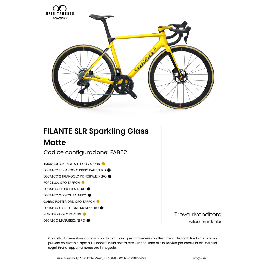 Wilier Triestina Filante SLR Disc Sram Red AXS D2 Powermeter + Miche Kleos RD 50  2025