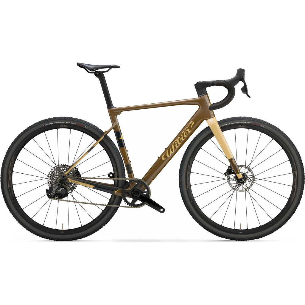 Wilier Triestina Rave SL (gravel setup) Shimano GRX Di2 2x11 + Wilier SLR 36GRV (crank Miche)