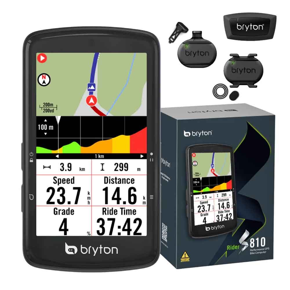 Bryton Rider Gps S810t bundle sensors bike computer