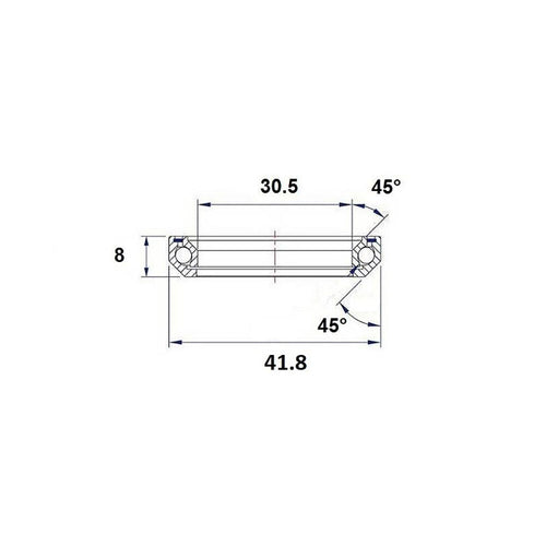 Black Bearing Hb-b7 (30.5 x 41.8 x 8 mm 45/45°) headset bearing