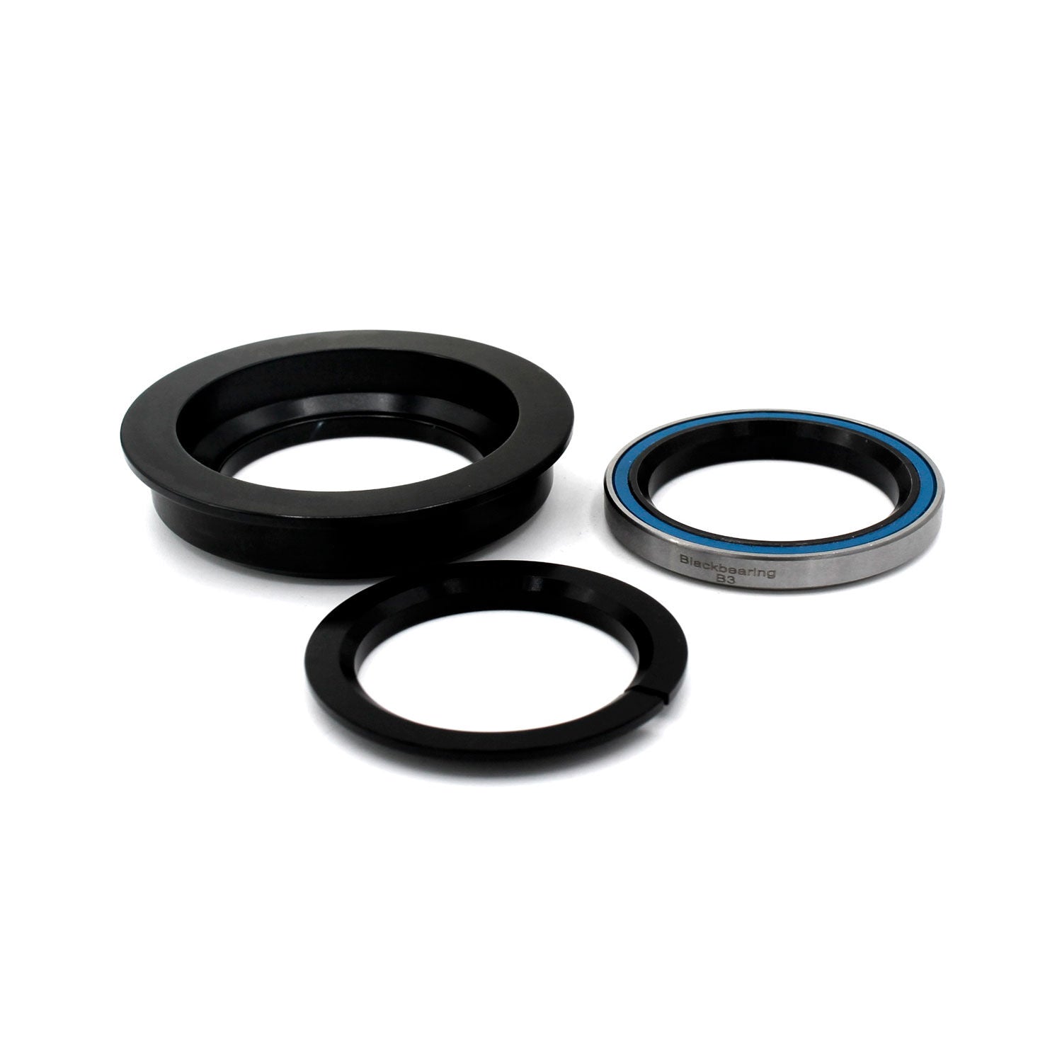 Black Bearing Semi-integrated lower headset frame 49mm head tube 1-1/8