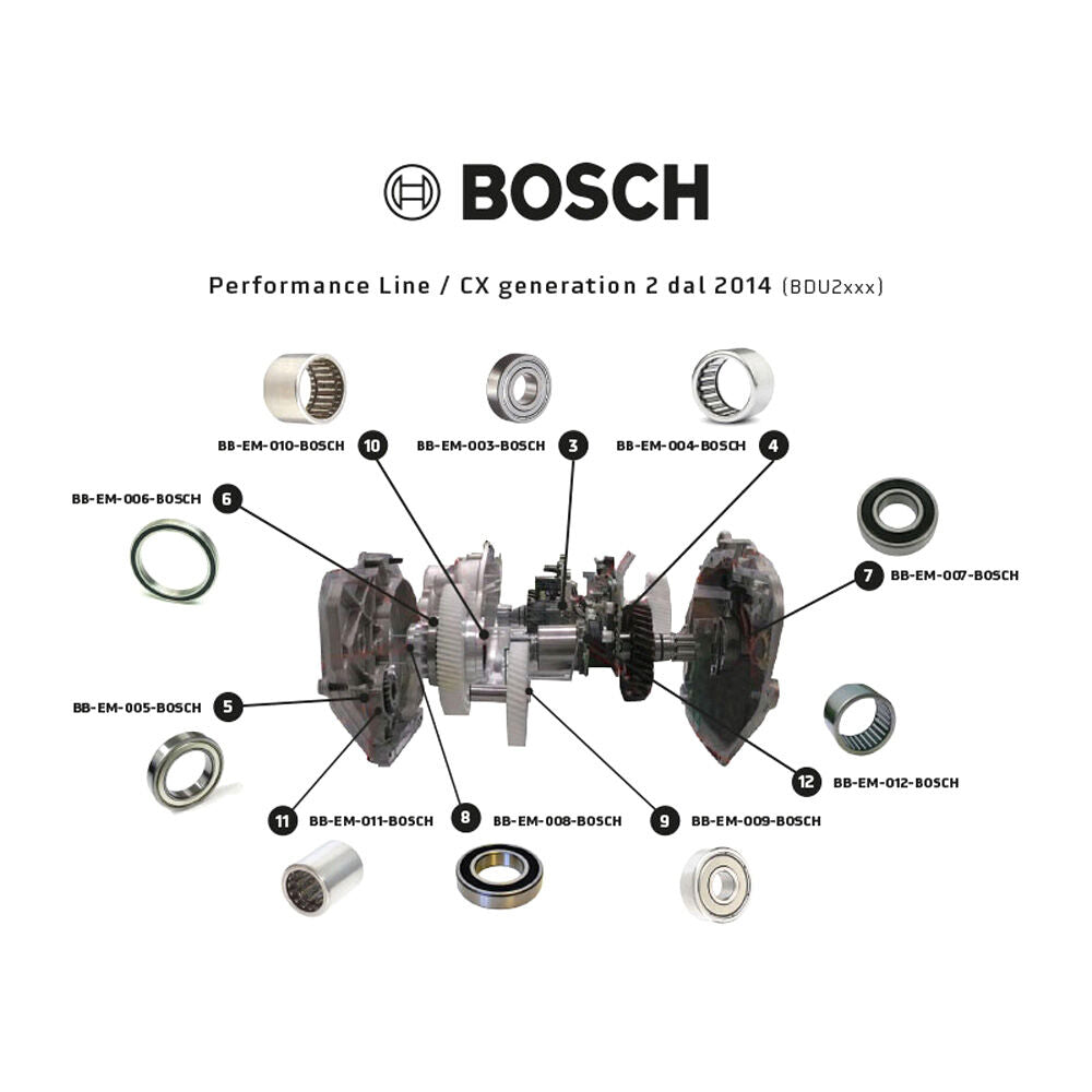 Black Bearing performance line cx-wheel free wheel bearing- main motor-ref 10 for Bosch e-bike motor spare parts