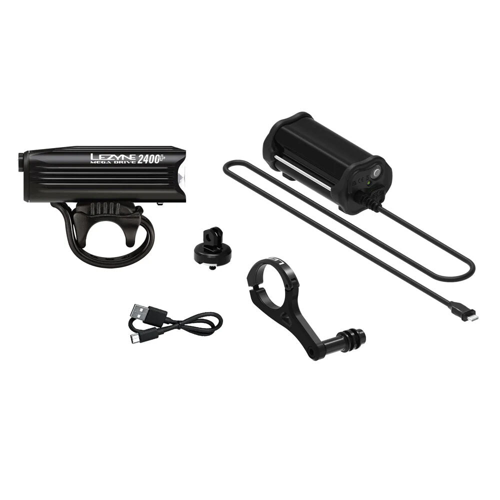 Lezyne Mega Drive 2400+ Loaded Kit light