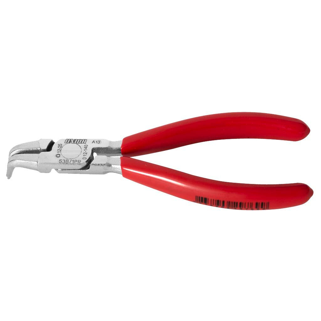 Unior bent pliers for internal seeger 538/1pr 12-25mm