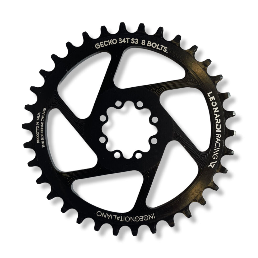 Leonardi Racing Gecko Sram Boost offset 3 mm 8 fori 34T 12v chainring