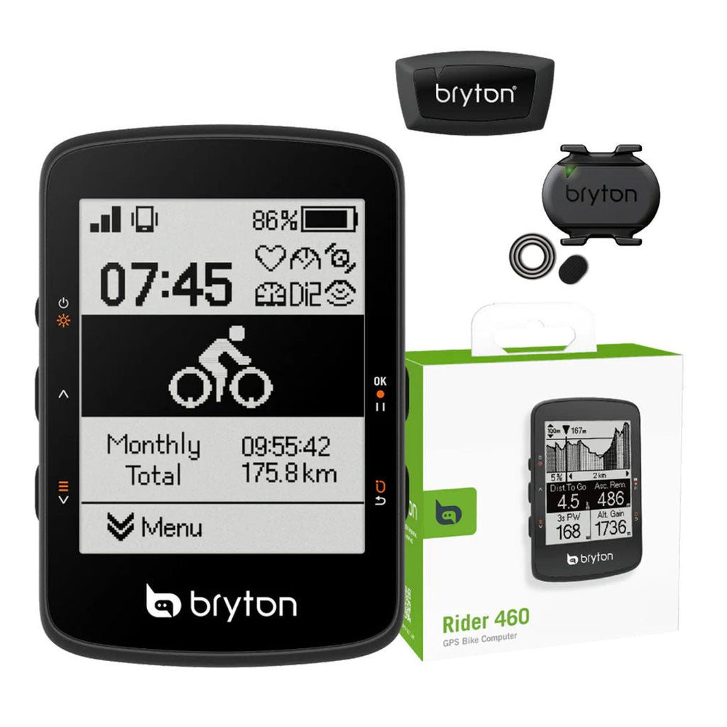 Bryton Rider Gps 460D cycle computer + sensors