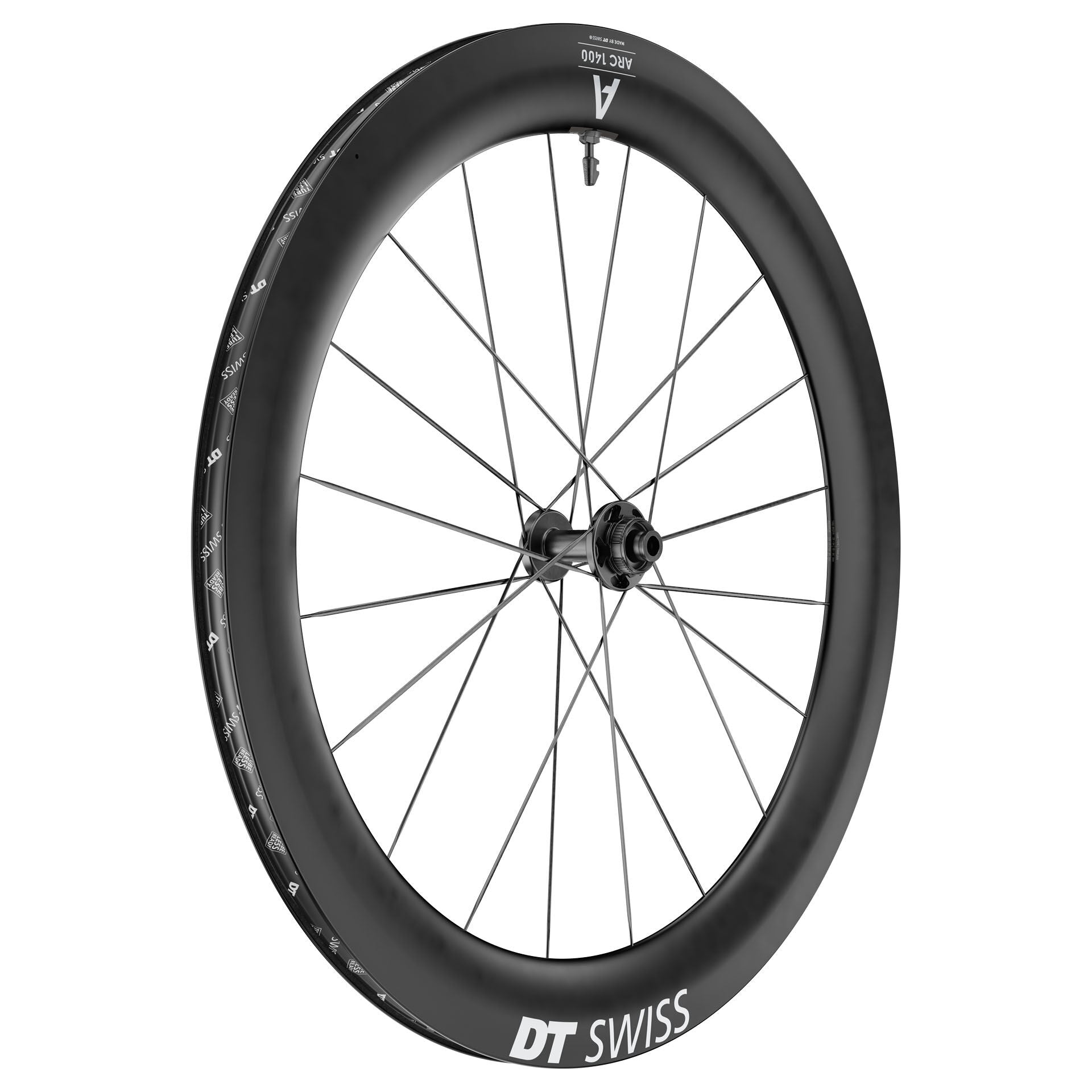 DT Swiss ARC 1400 Dicut 65 Carbon Disc Tubeless Ready front wheel 2025