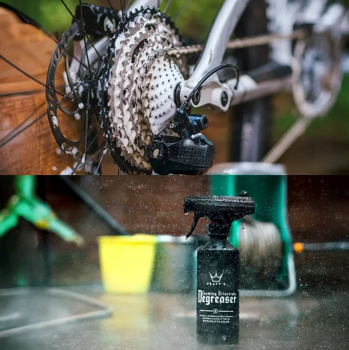 Peaty's Wash Degrease Lubricate (Dry) Starter Pack