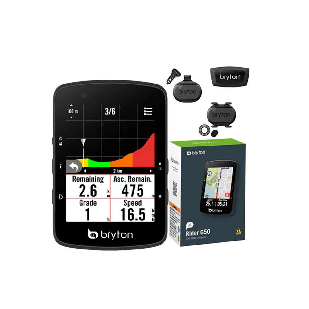 Bryton Rider GPS 650t bundle bike computer