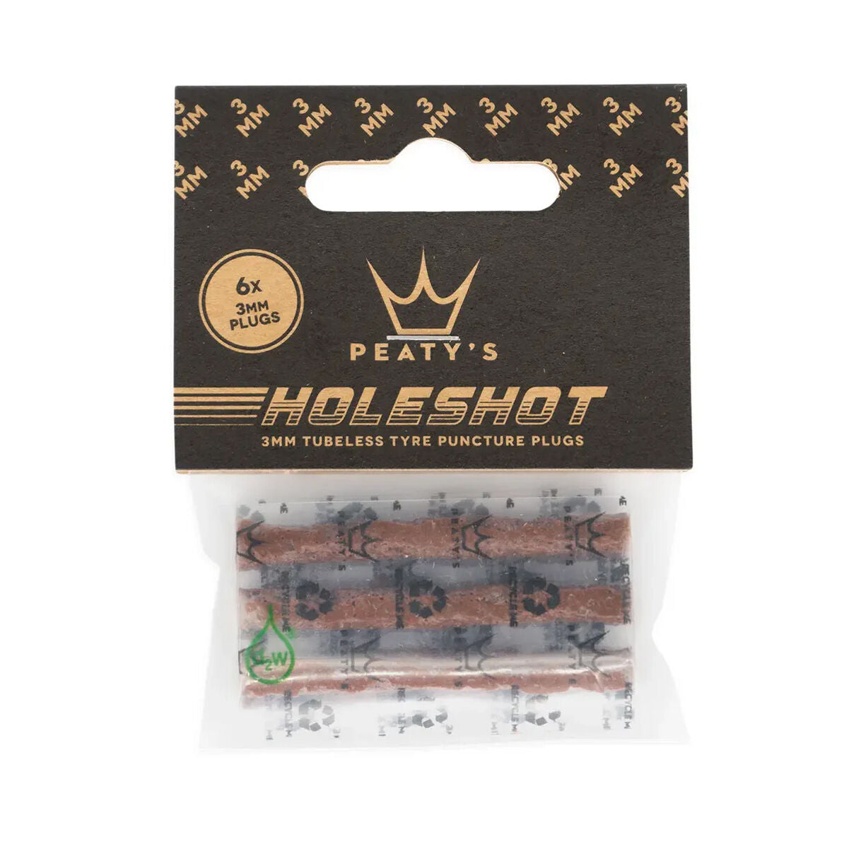 Peaty's Tubeless Puncture Plugger Holeshot Refill Pack (6 x 3mm) repair plugs