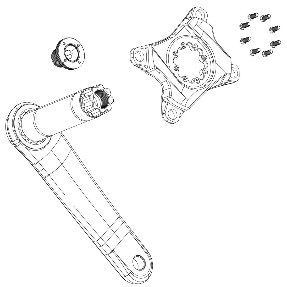 Sram Guard Arm (XX/XXSL T-Type) crank protection