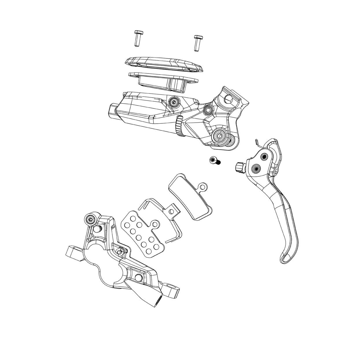Sram large organic/aluminum brake pads (1 pair)