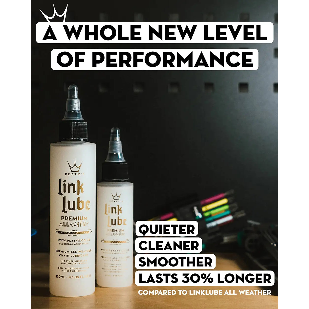 Peaty's Linklube Premium Allweather lubricant