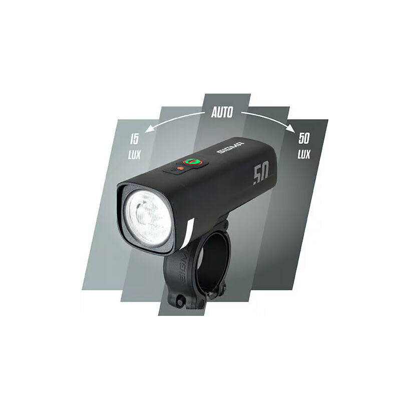 Sigma Aura 50 Hiro 10 front + rear light kit