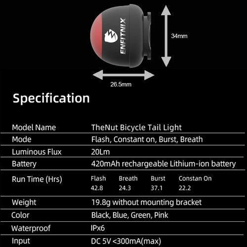 Betools Nut rear light + Smart