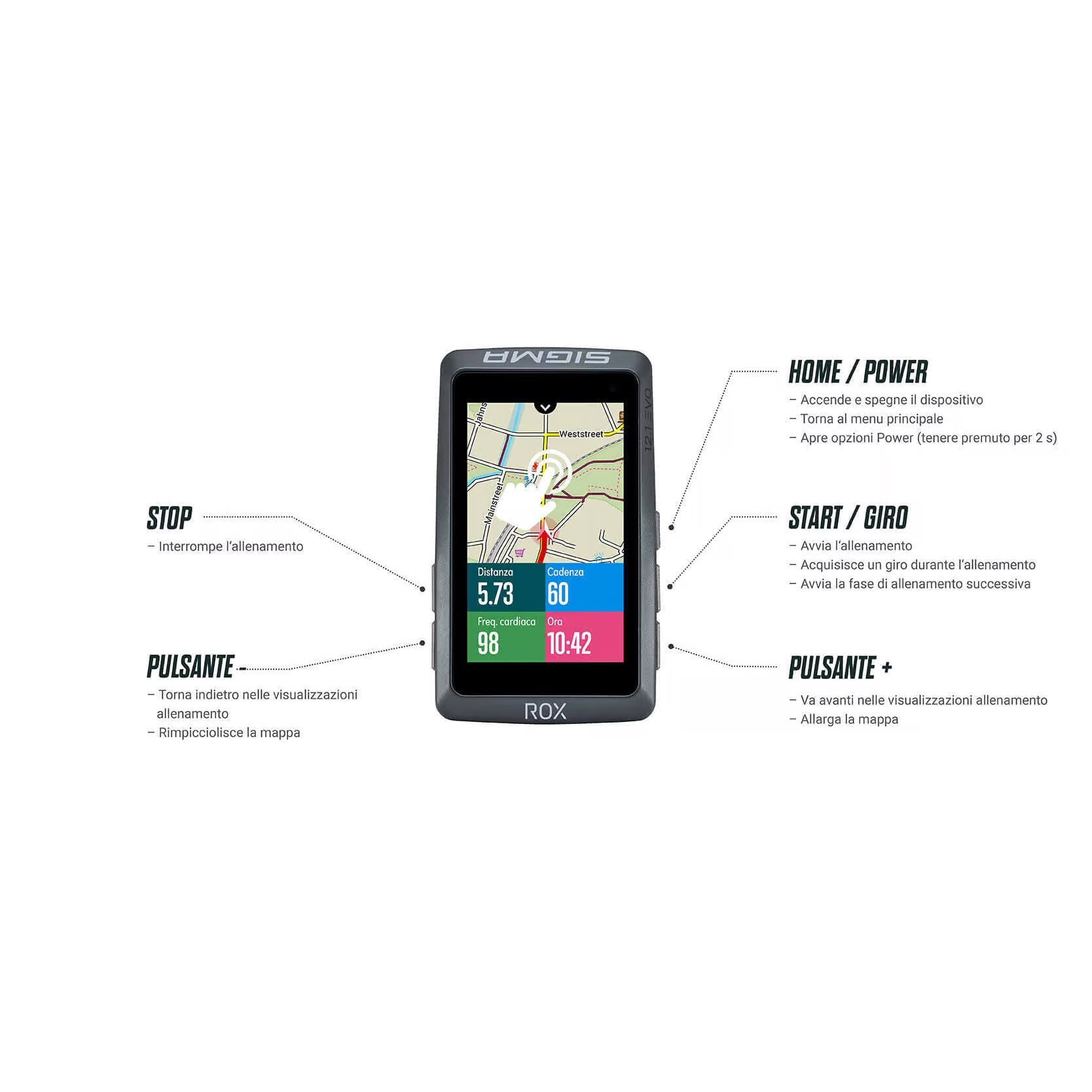 Ciclocomputer Sigma Rox 12.1 Evo GPS Bike computer