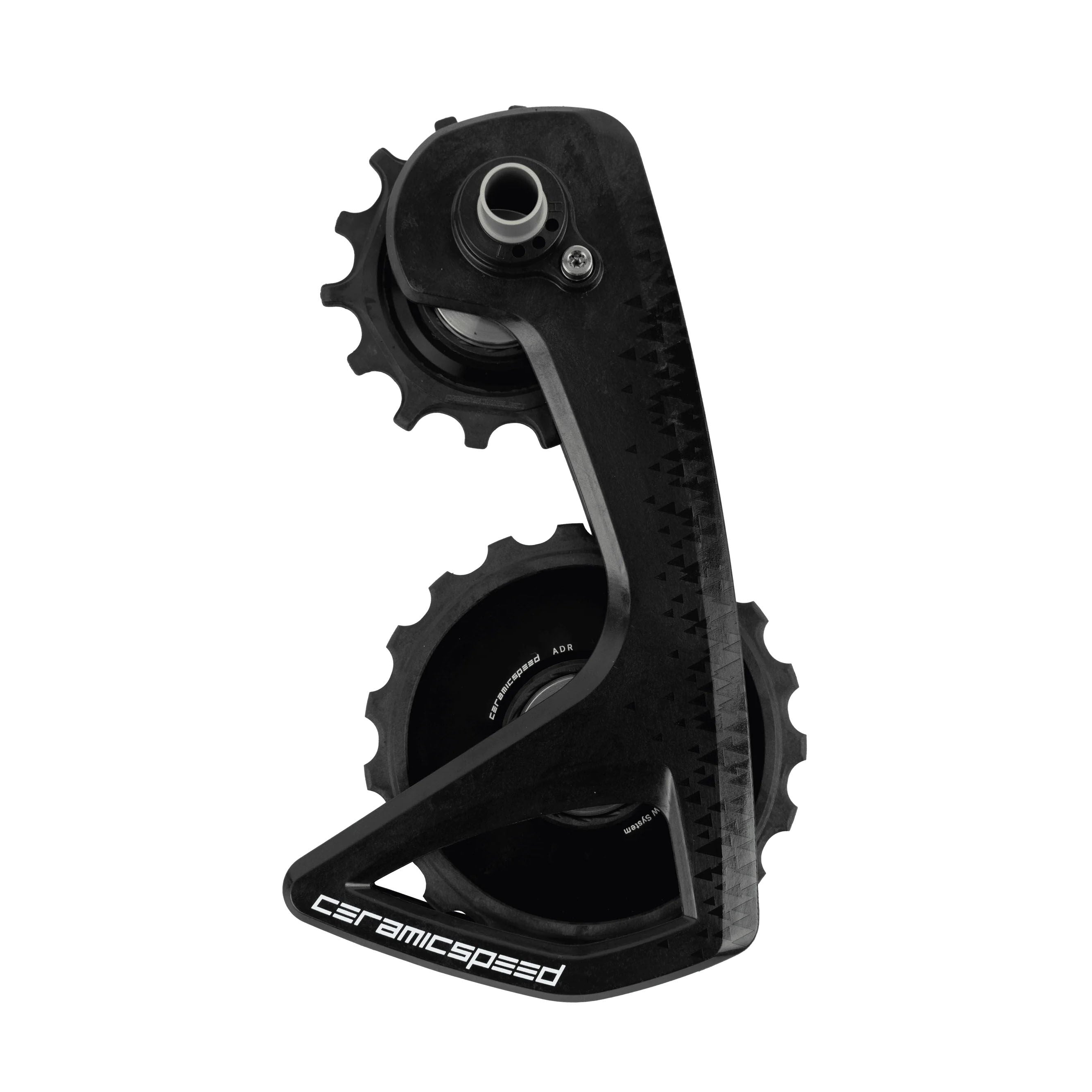 Ceramicspeed Oversized OSPW RS Alpha Campagnolo Niro Special Edition rear derailleur cage and pulley