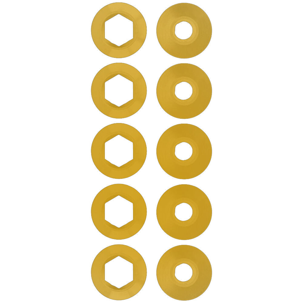 Alugear chainring nuts 7 mm + bolts 6.5 mm