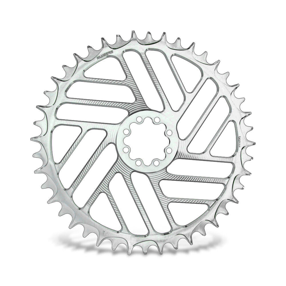 Alugear Gravel Beach Ball chainring for Sram 8-Bolt Direct Mount Axle Type