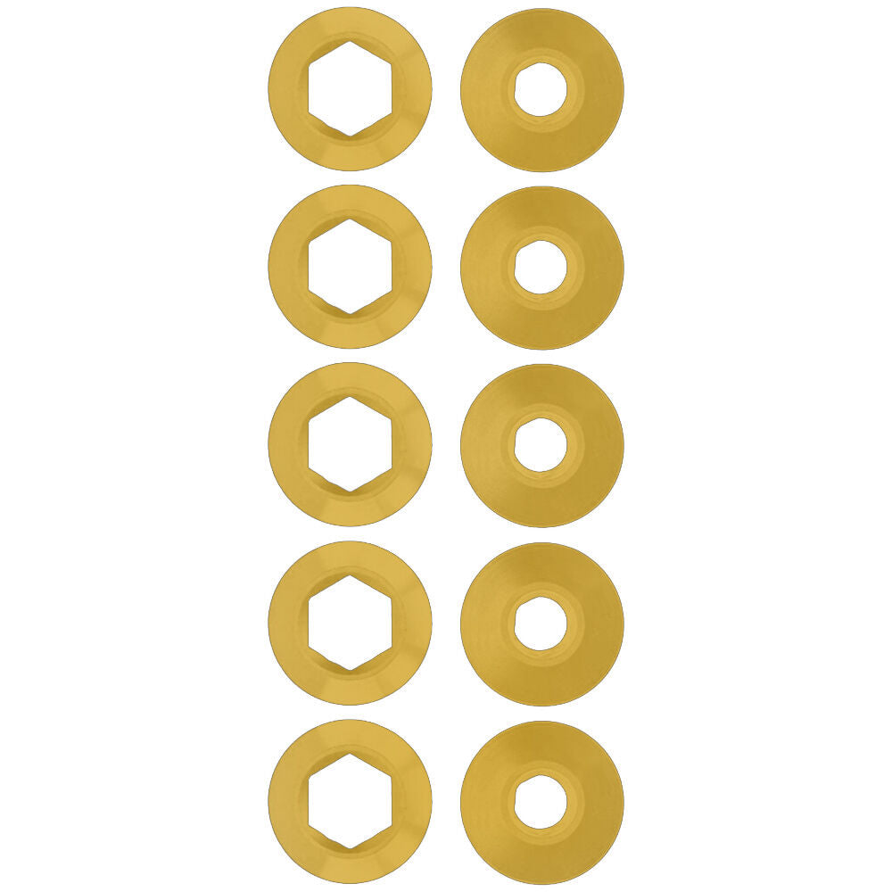 Alugear 5 mm chainring nuts + 6.5 mm bolts