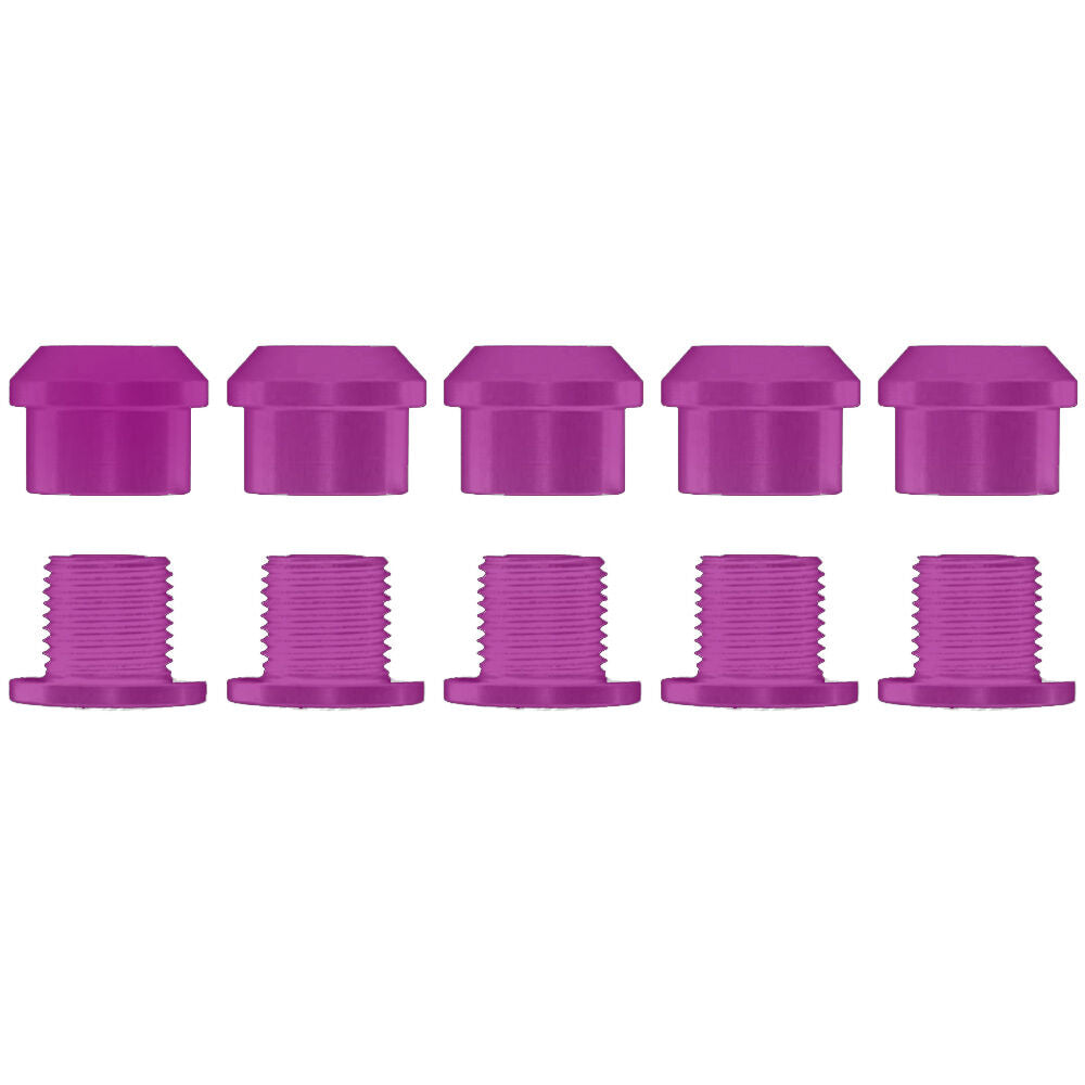 Alugear 5 mm chainring nuts + 6.5 mm bolts