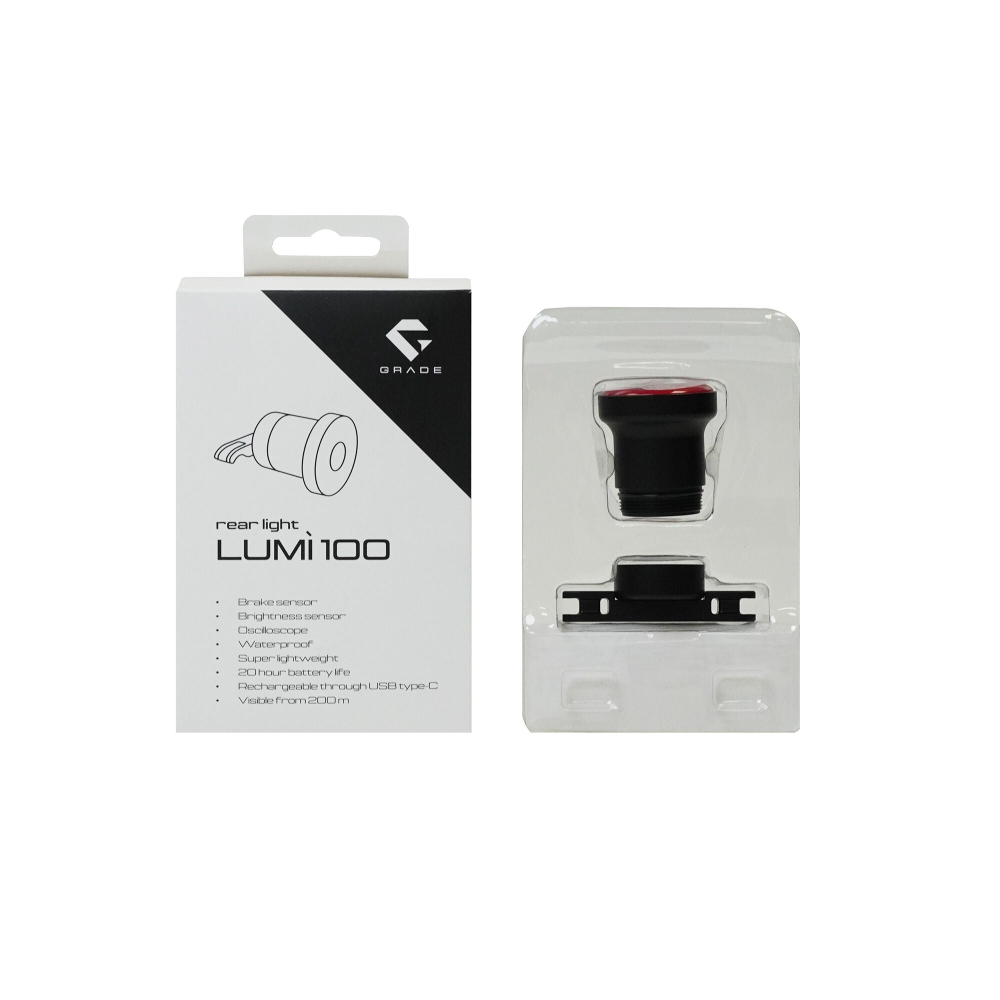 Grade LUMI' 100 rear light 2026