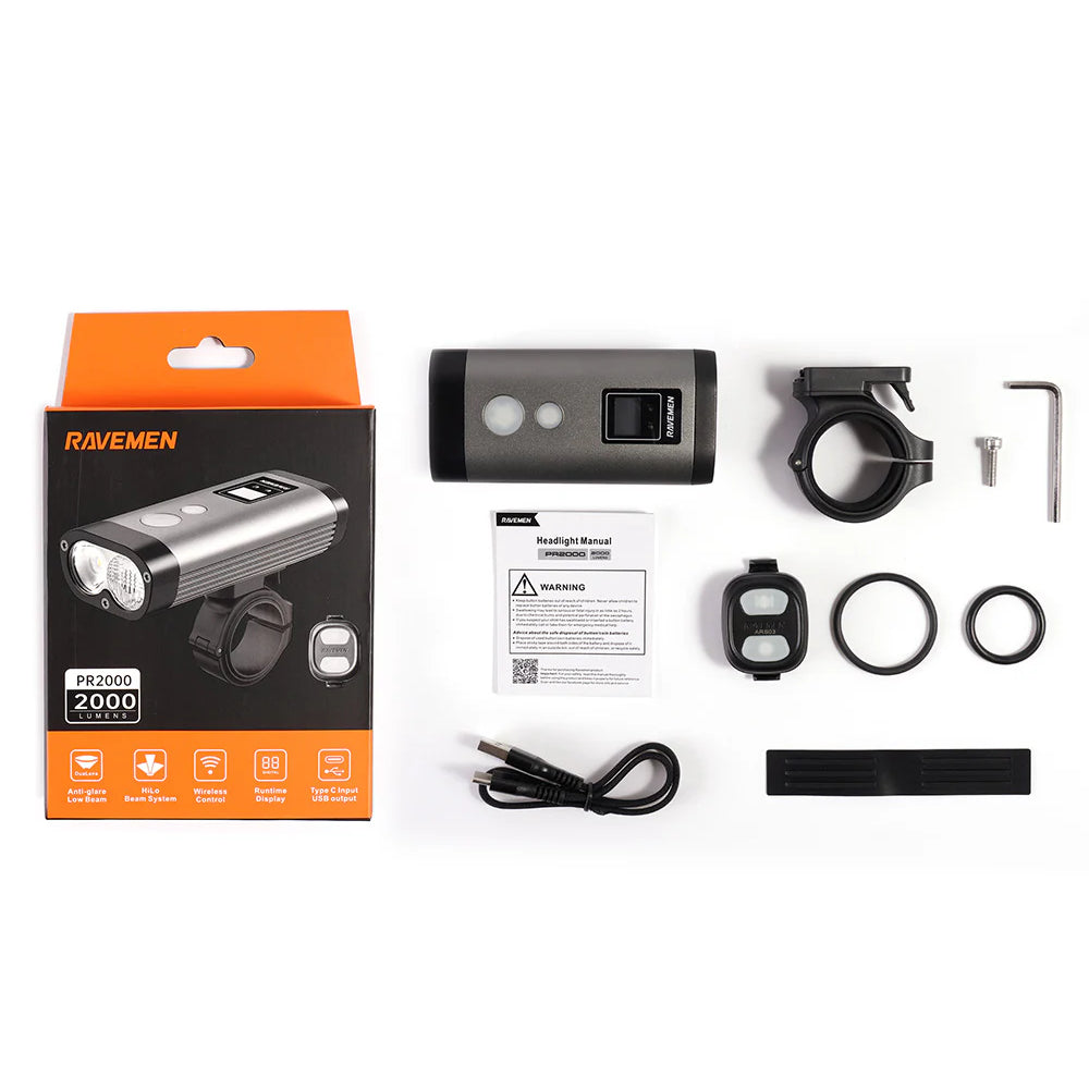 Ravemen PR2000 front light 2026
