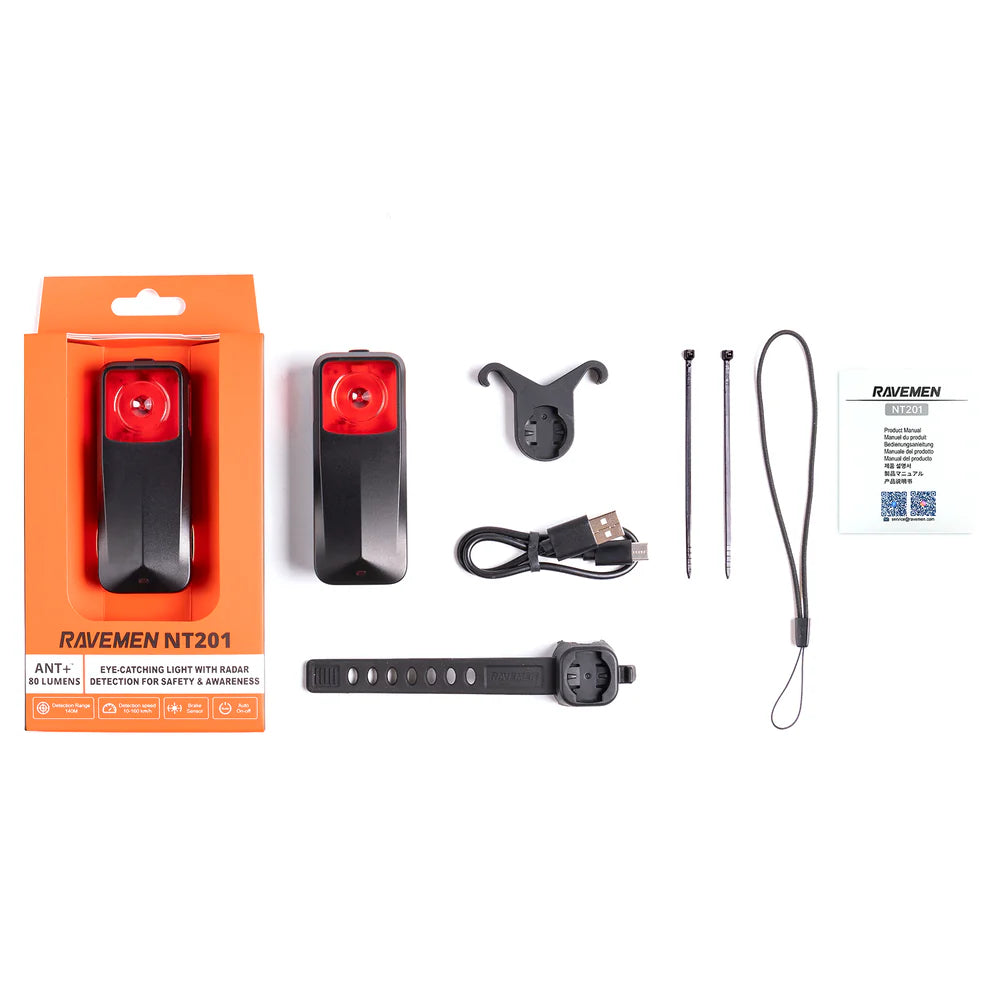 Ravemen NT201 rear light with radar 2026