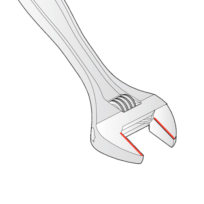Unior adjustable spanner 250/1 200 mm